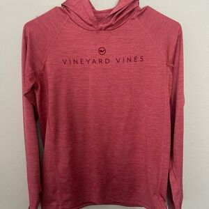 Vineyard Vines Performance Hoodie in Coral